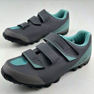 Shimano Gray and Teal Women's Athletic Cycling Shoes